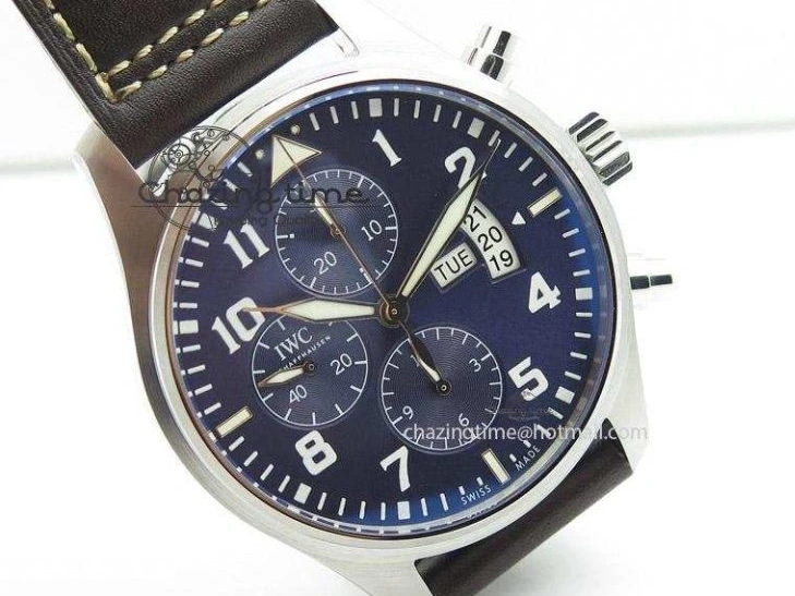 MIROTIME 0319 Pilot Chrono 377706 “Le Petit Prince” V6F Best Edition Blue Dial on Brown Leather Strap A Colorful 7387
